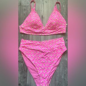 NEW cute pink aerie bikini size XL